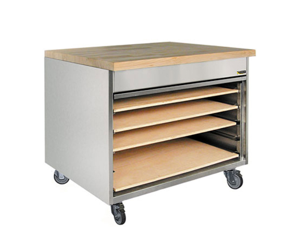 Parisien - avec tirette gauche - sur roulettes - sans planche 997(l)x800x900mm