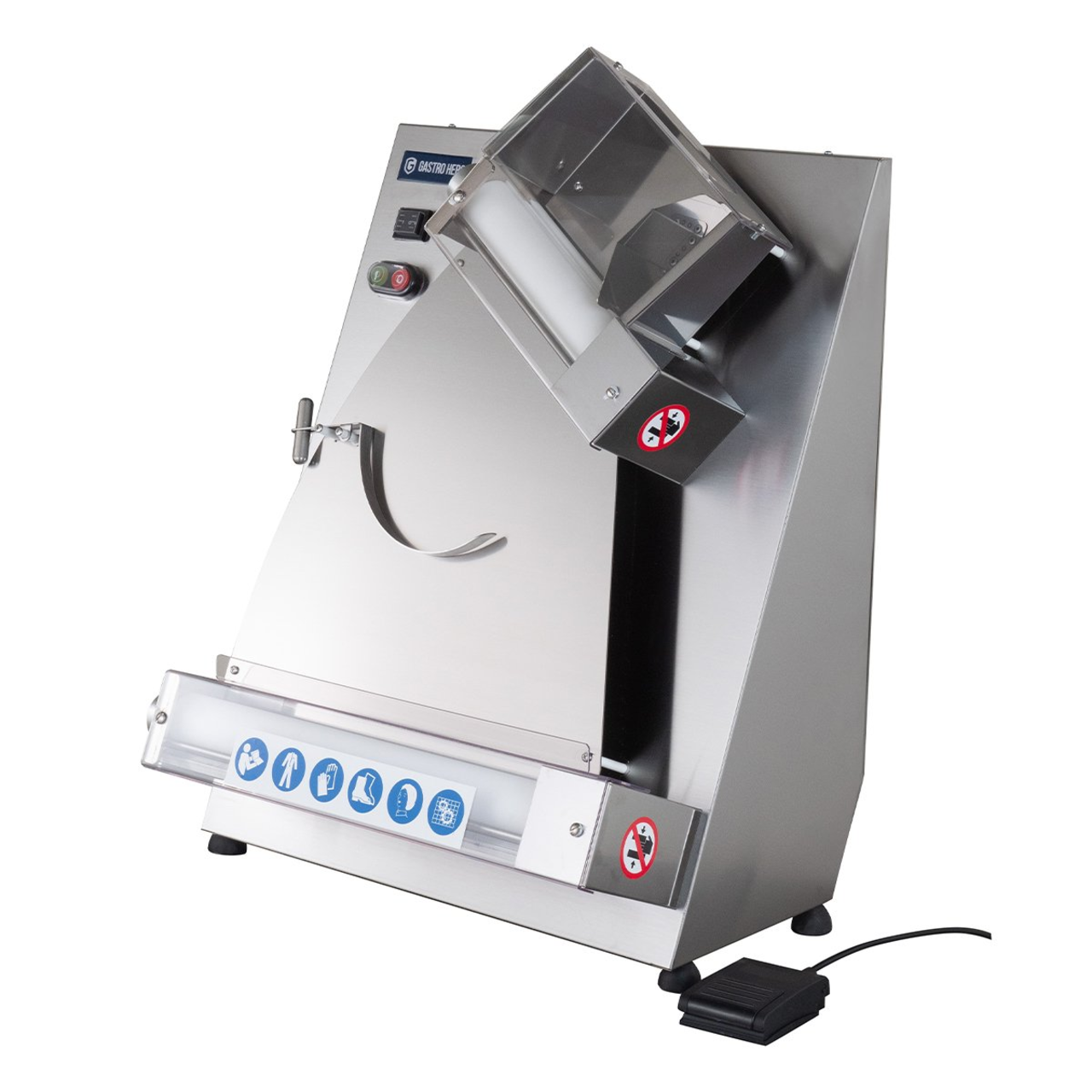 Deeguitrolmachine PROFI 42 met voetpedaal voor deegstukken tot 40 cm