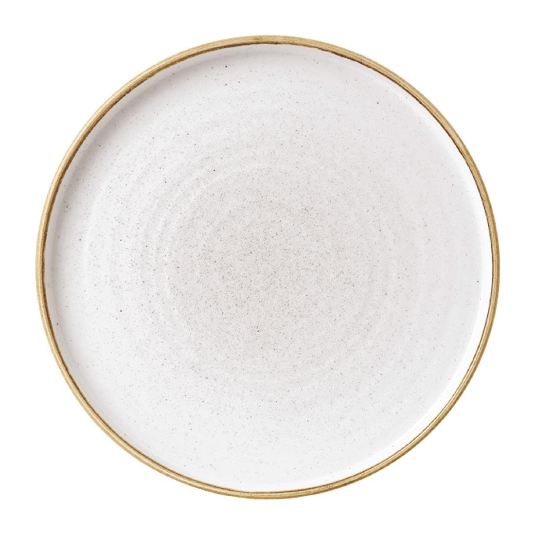 Assiettes avec rebord Churchill Stonecast Barley White 260mm (Lot de 6)