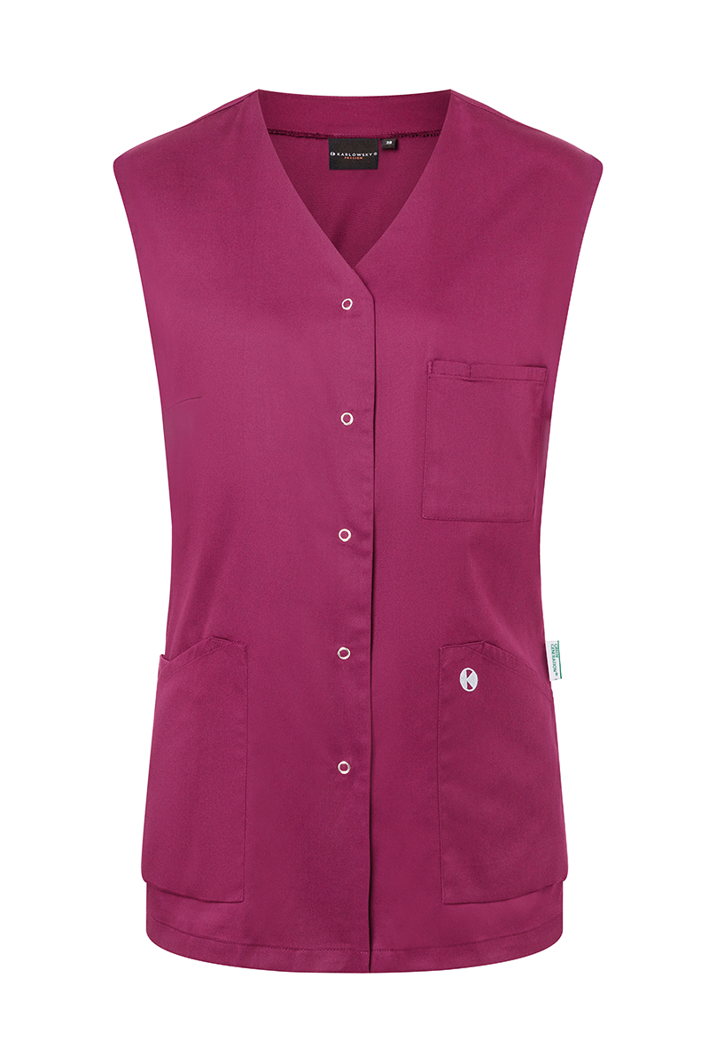 Ärmelloser Damenkasack Essential, aus nachhaltigem Material - Fuchsia - 42