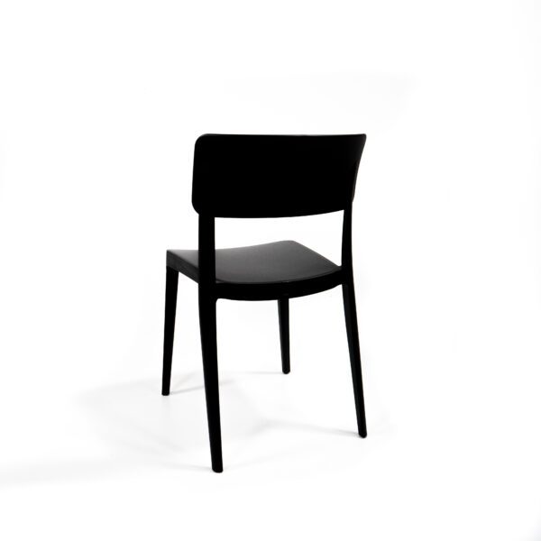 Wing chaise empilable en plastique, Noir, 50916 