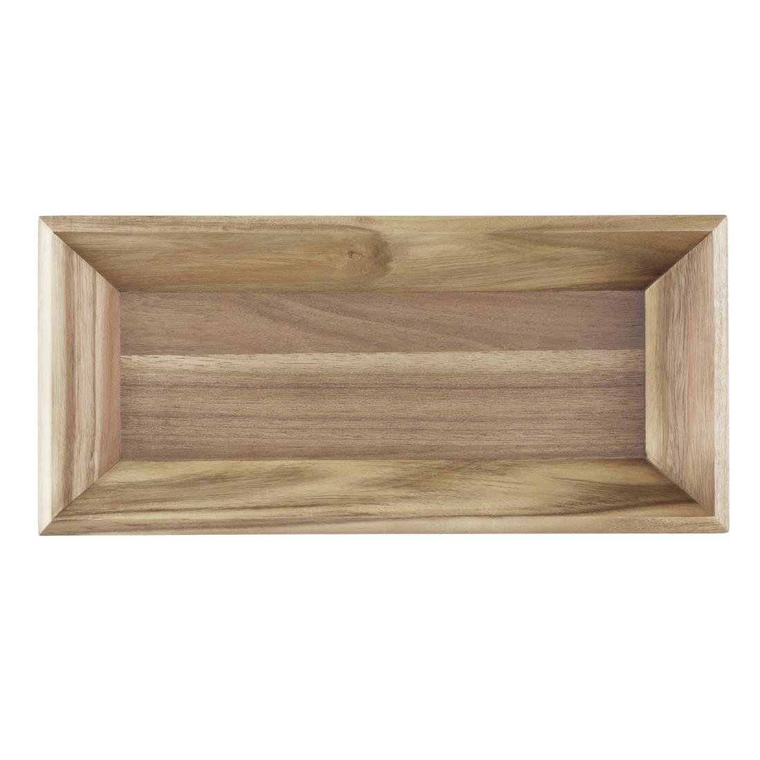 Plateau rectangulaire en acacia Olympia 380x180mm