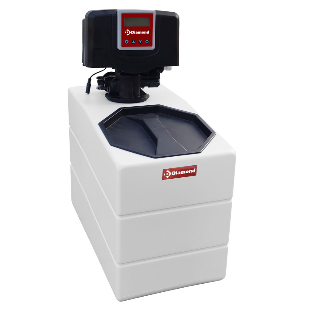 Waterontharder Chrono - en volumemeter, 8L, monoblok - 240x465x(h)535mm