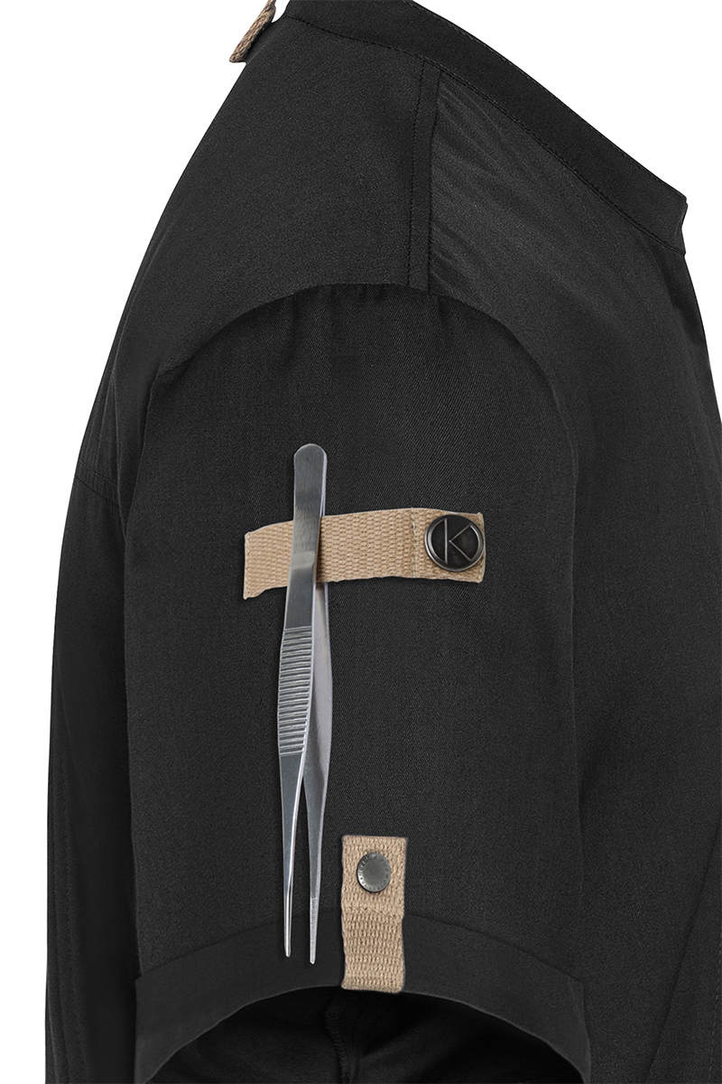 Veste de cuisine à manches courtes Green-Generation, en matériau durable - Noir - 54