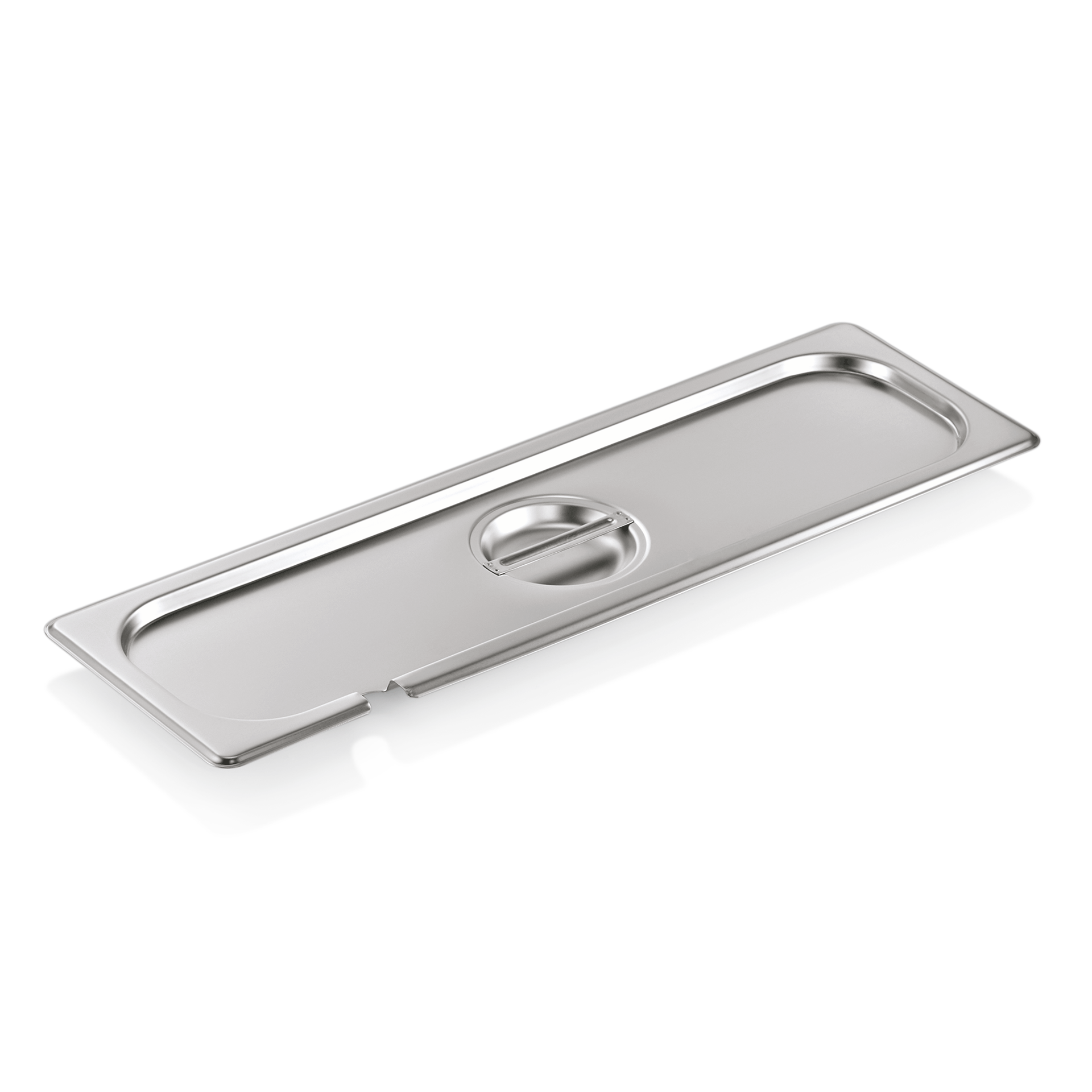 Couvercle GN SELECT 2/4, avec évidement pour cuillère, acier inoxydable 18/8