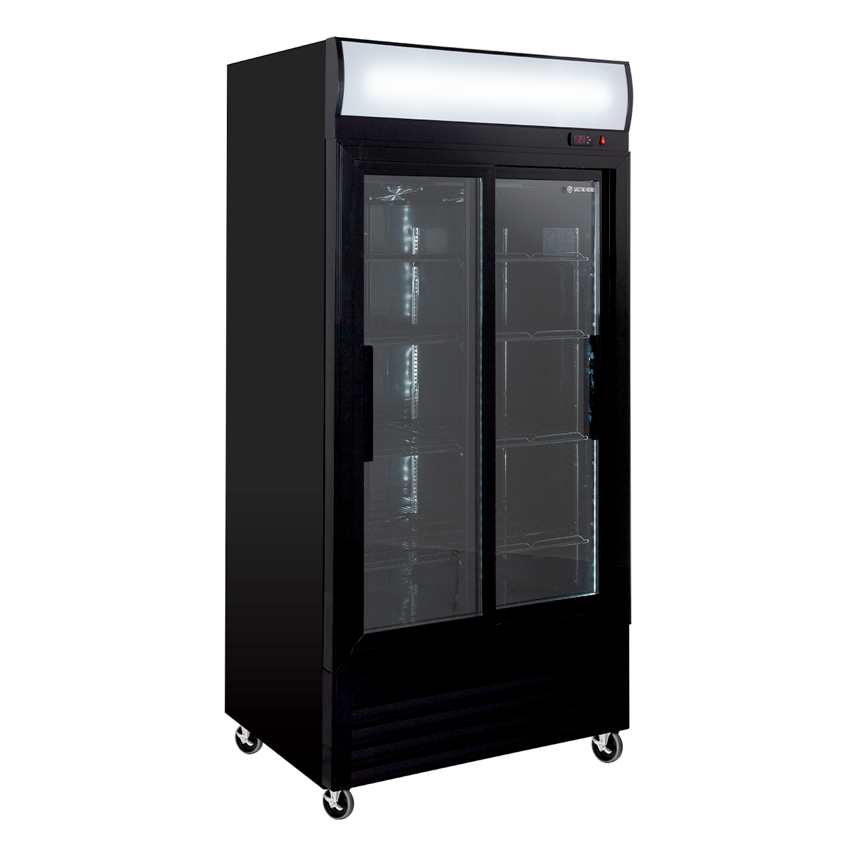 Drankenkoelkast ECO 630 met lichtbak en schuifdeuren