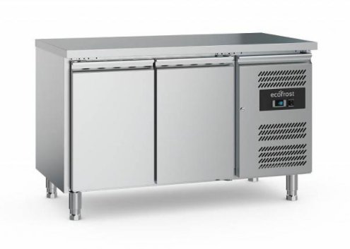 Comptoir Réfrigéré INOX | 2 Portes | 282 Litres | 1360x700x850(h)mm