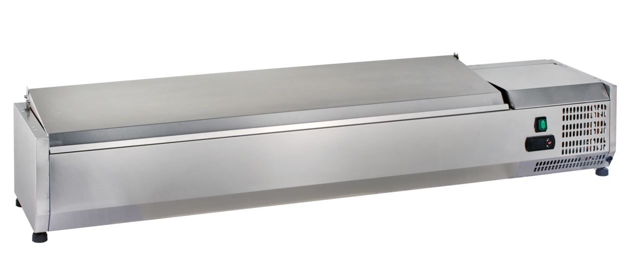 Vitrine réfrigérée de comptoir ECO 10 x GN 1/4 en inox