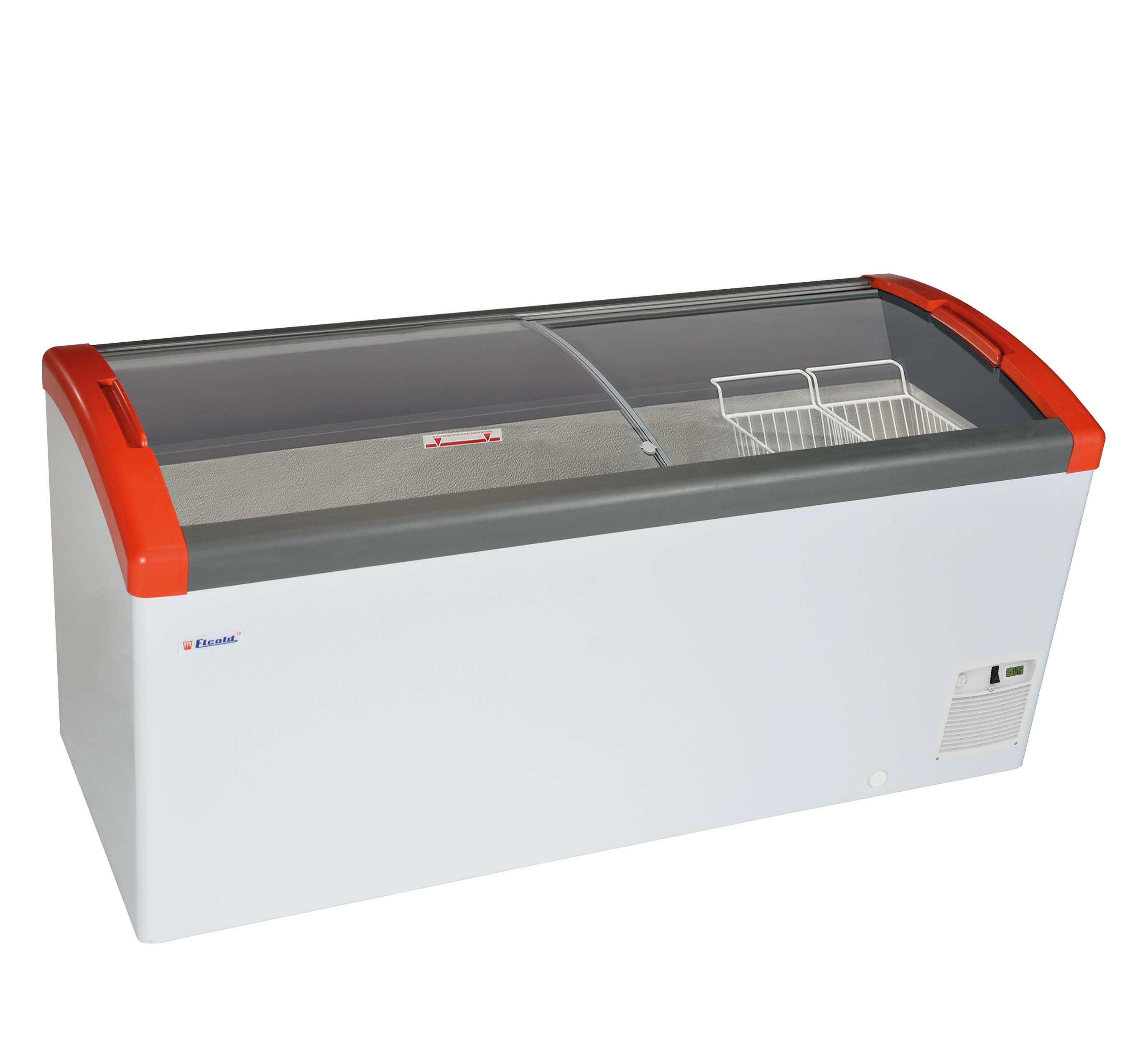 Elcold Diepvrieskist met glijdeksels - Elcold Focus 171 RED