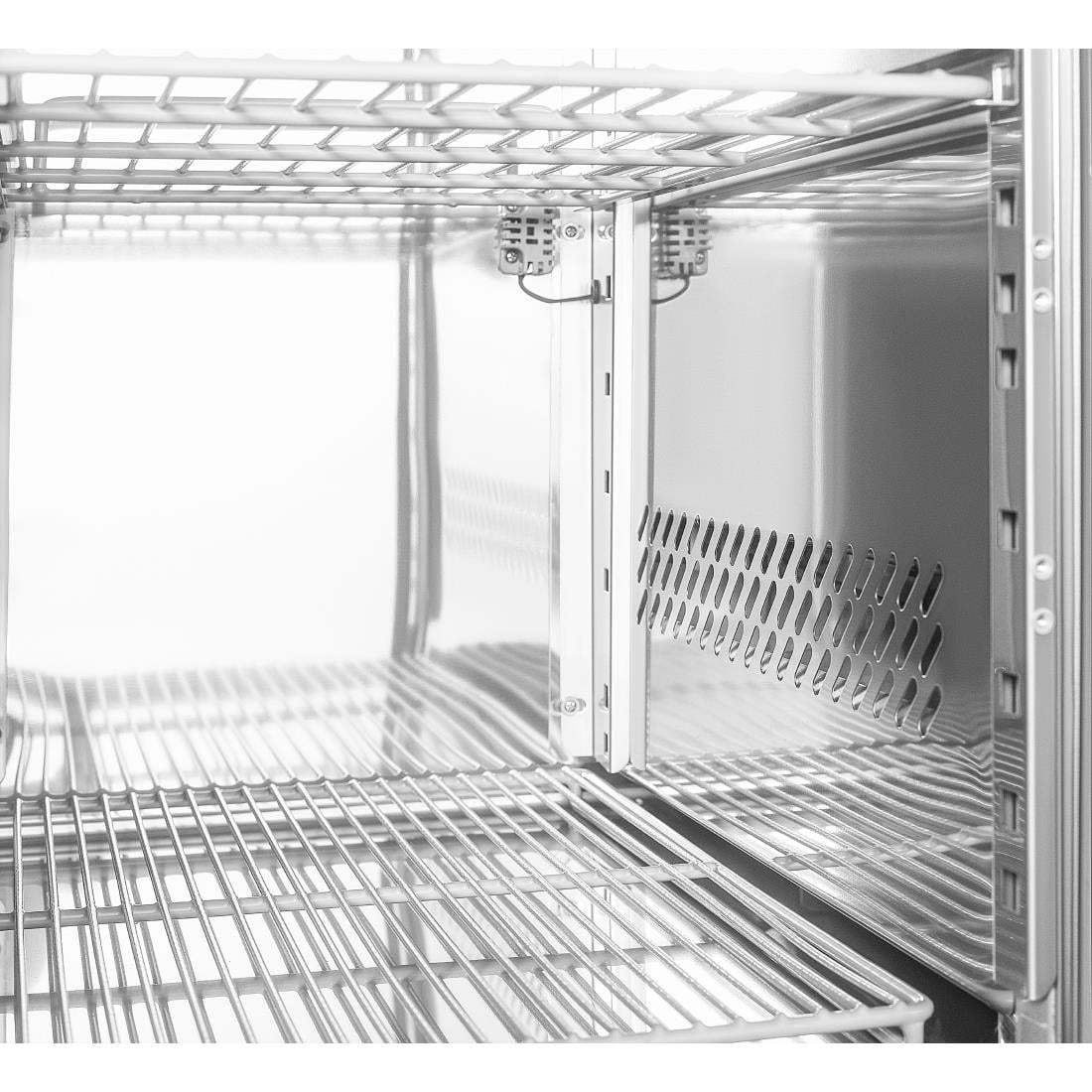 Table réfrigérée positive Polar série U 1 porte 2 tiroirs