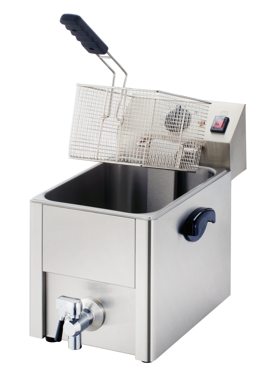 Elektrische friteuse ECO 10 liter met aftapkraan