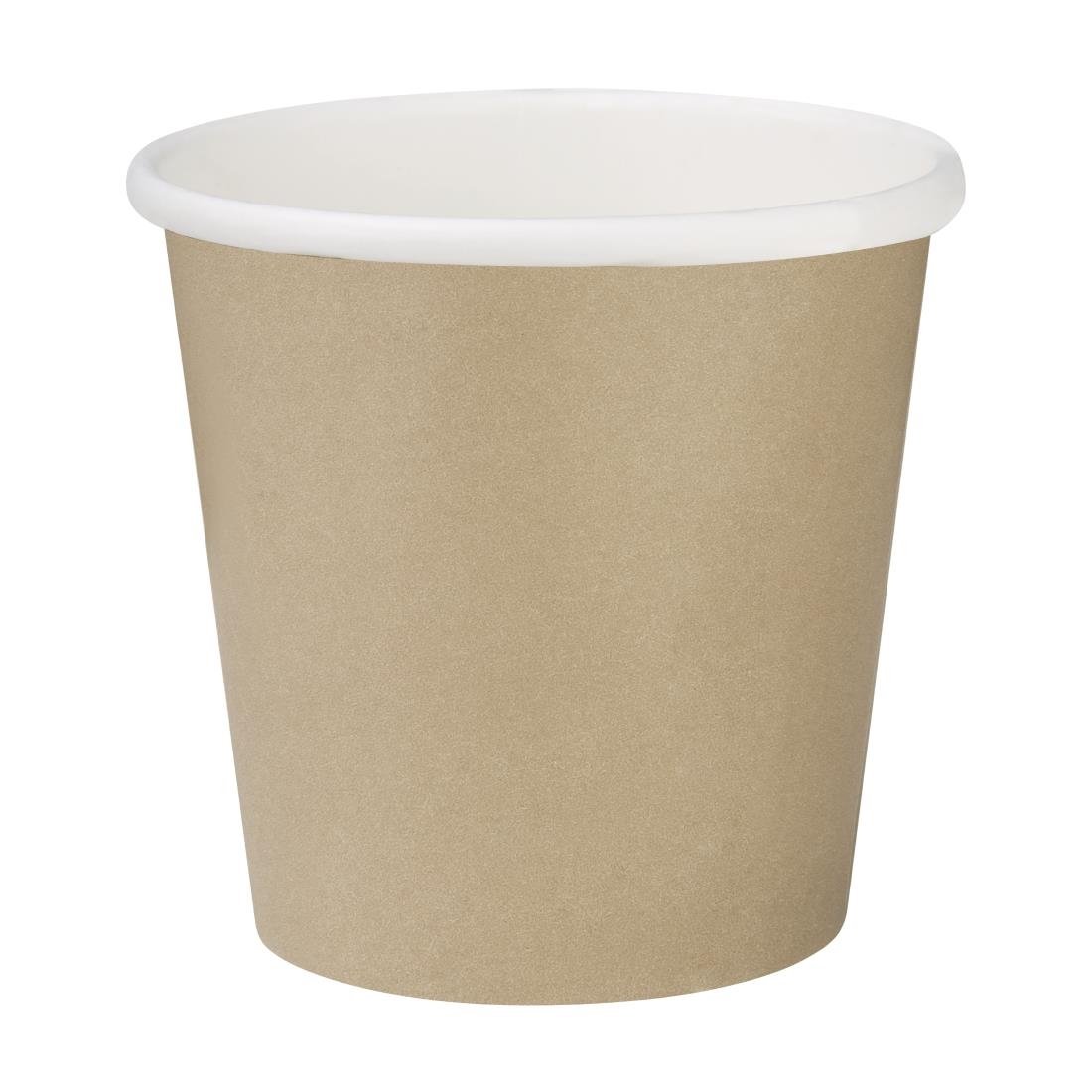 Fiesta Recycelbare Kaffeebecher Einwandig Kraft 180ml (1000 Stück)