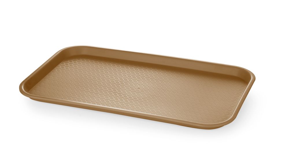 Fastfooddienblad polypropyleen GN 1/1 - AmerBox - GN 1/1 - Bruin - 530x325x(H)20mm