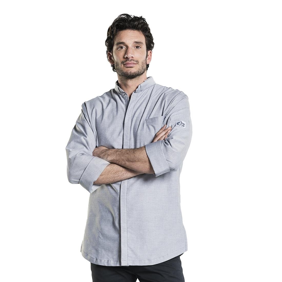 Chaud Devant Nordic Grau Herren Kochjacke Größe L