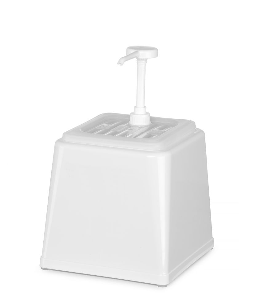 Distributeur de sauce avec pompe 2,5L - Blanc