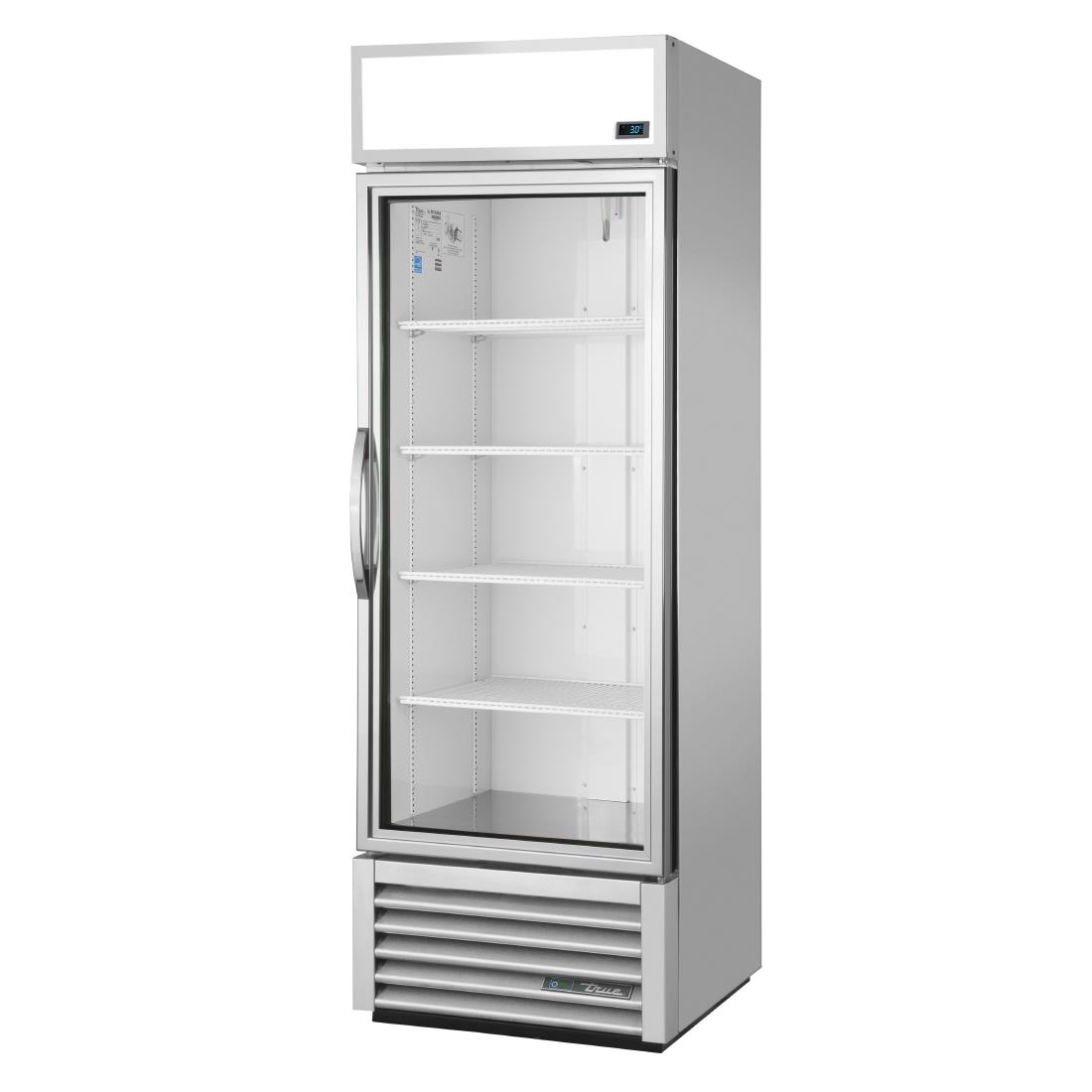 True 538L Kühlschrank mit 1 Glastür, Aluminium, GDM-19T-HC-TSL01