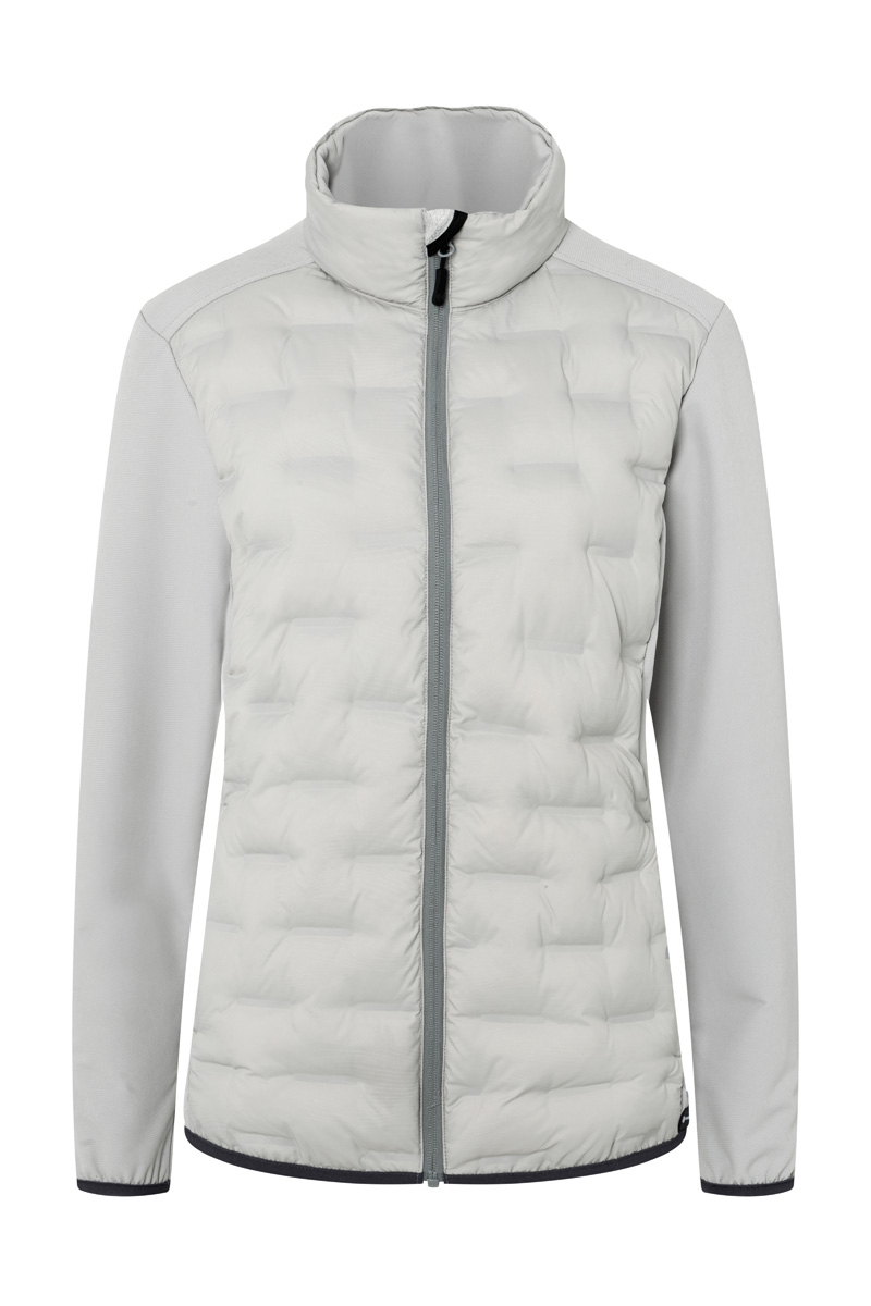 Damen Hybrid-Jacke  Outdoor-Pro, aus nachhaltigem Material - Hellgrau - L