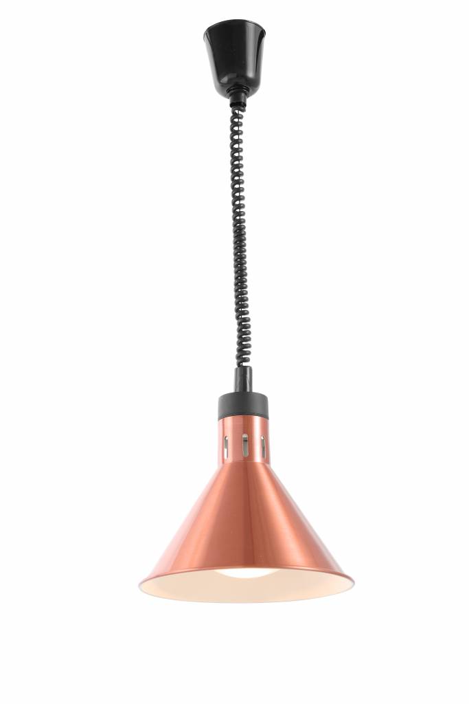 Aluminium Warmte Lamp | Kegelvormig | Koper Kleur | 250W/230V | Verstelbaar | Ø175x(H)250mm