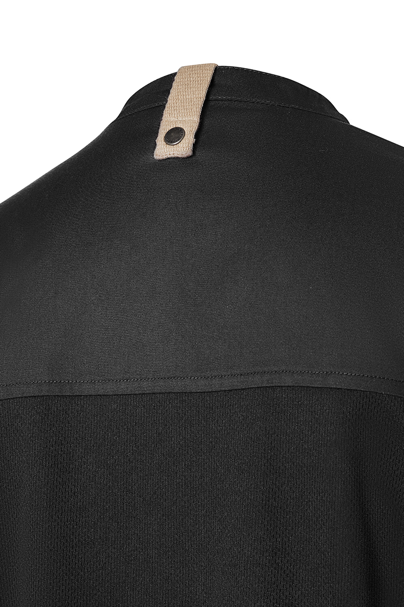 Veste de cuisine pour femme á manches courtes Green-Generation, en matériau durable, - Noir - 34