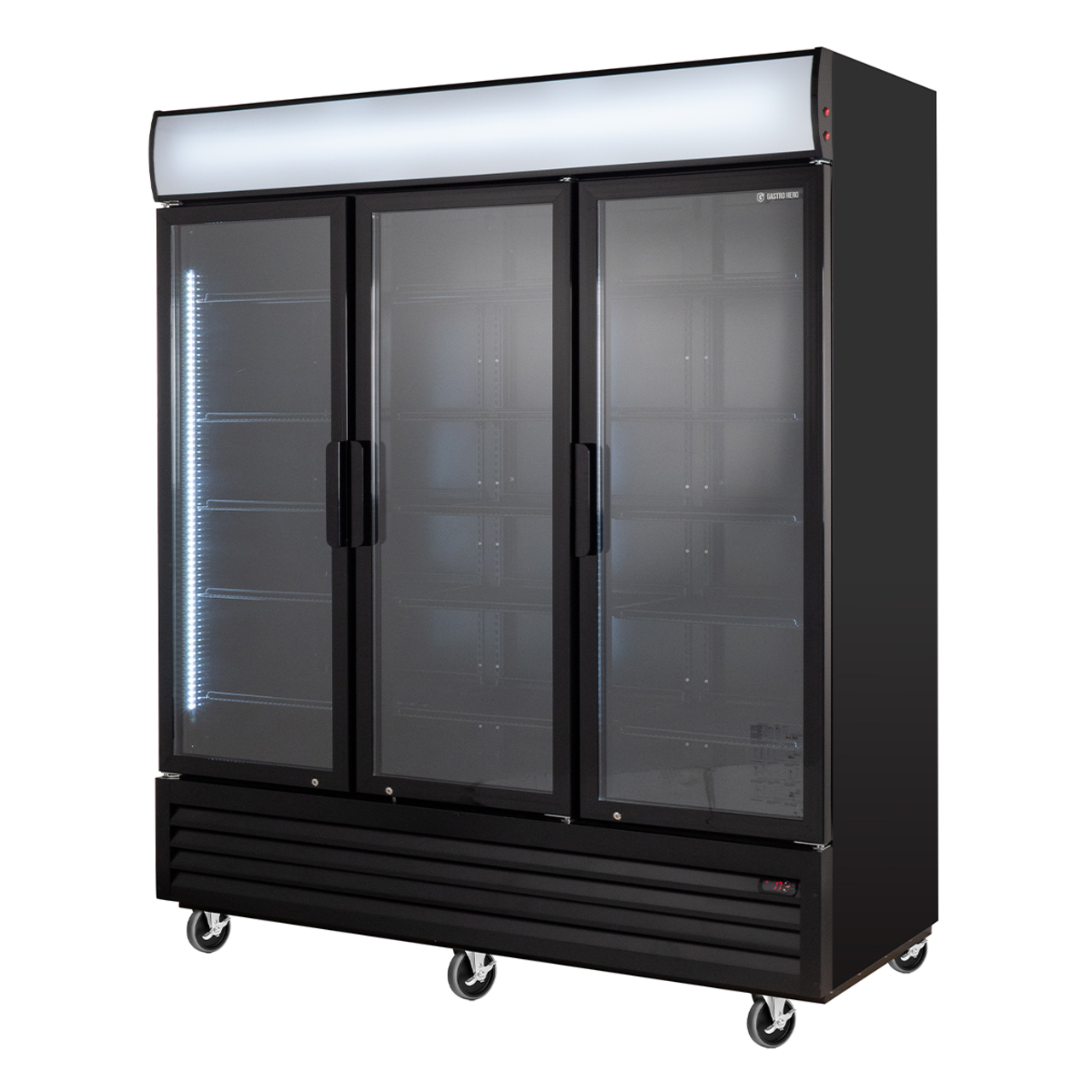Getränkekühlschrank ECO 1500 mit Klapptüren und Leuchtaufsatz