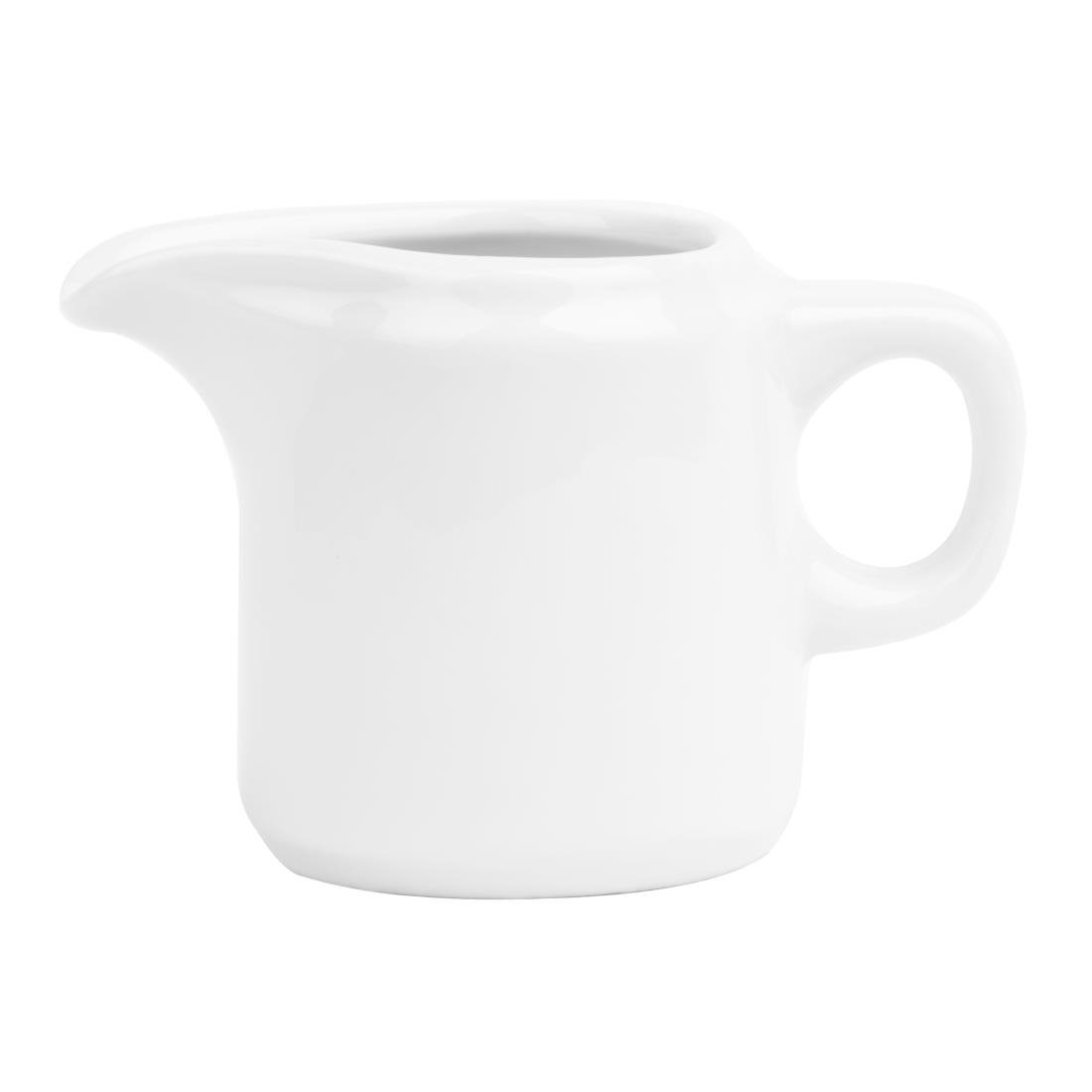 Olympia Whiteware Kan met Handvat - 130ml (Doos 12) Olympia Whiteware Kan met Handvat - 130ml (Doos 12)