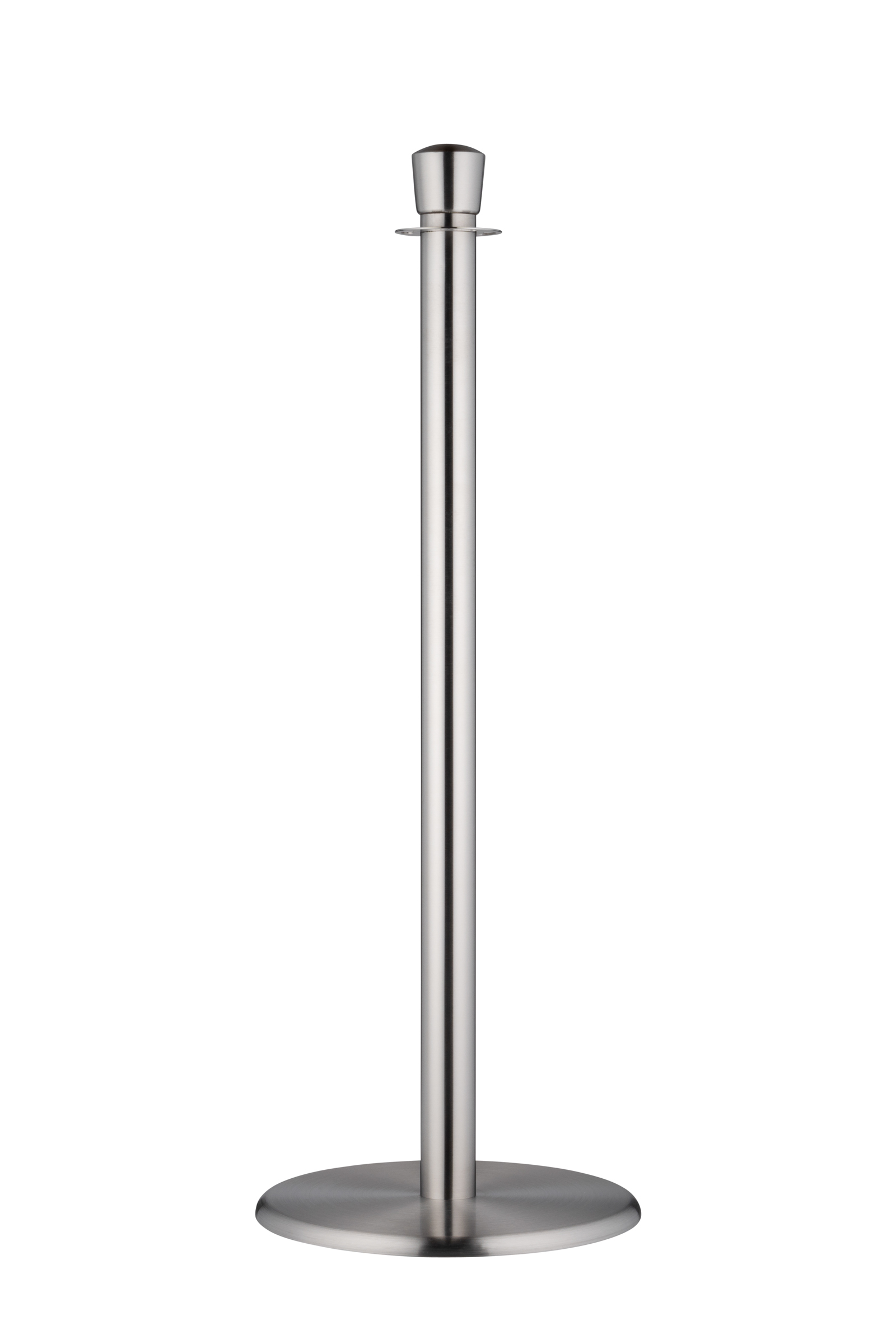 Poteau de guidage ForFlows Gala - chrome brossé tête ovale