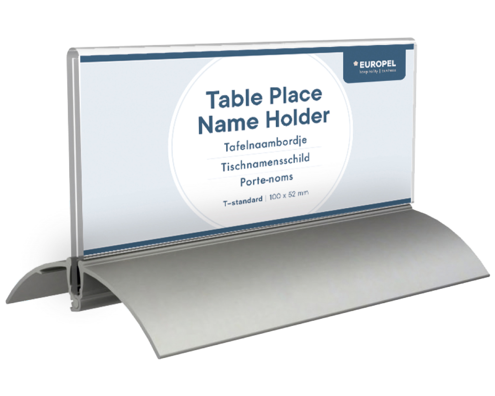 Plaque signalétique de table 61x150mm - 2 pièces