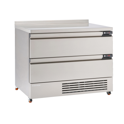 Flexdrawer Kühltisch | Mit Aufkantung | FFC6-2 | 2 Lange Kühlschubladen | 1100X700X(H)900mm