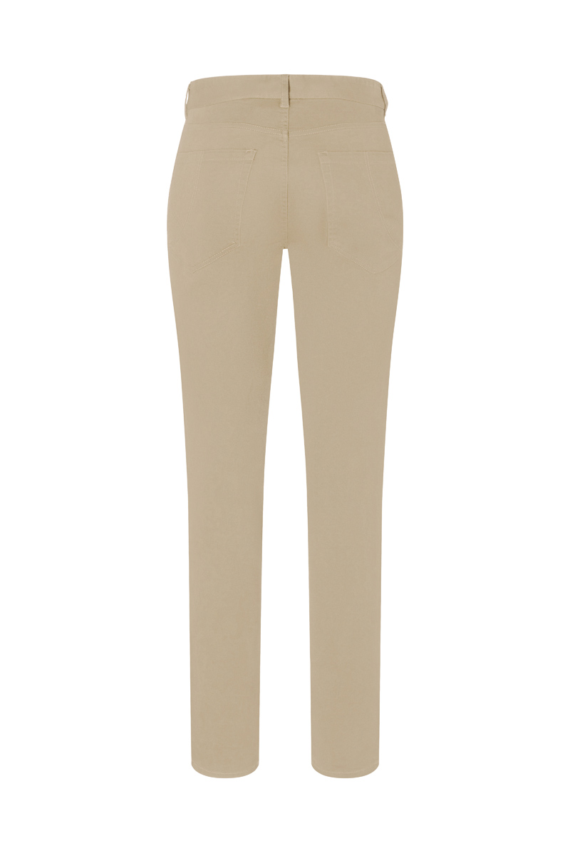 Damen 5-Pocket-Hose Classic-Stretch - Kieselbeige - 42/l