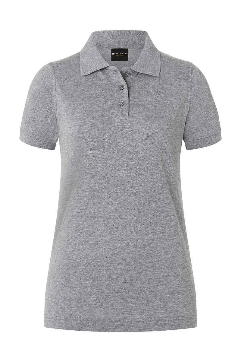 Damen Workwear Poloshirt Basic - Hellgrau - S