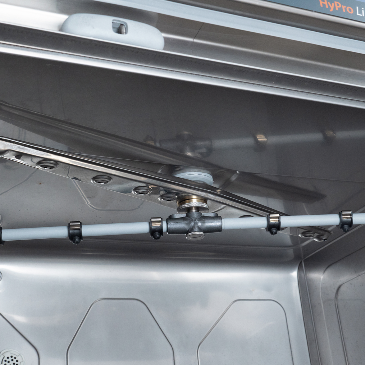 Lave-verres HYPRO Digital 40 SL 40 x 40 cm (panier), avec doseur de détergent & doseur de produit de rinçage, avec pompe de vidange & pompe de surpression, Fabriqué en Europe, 230 V
