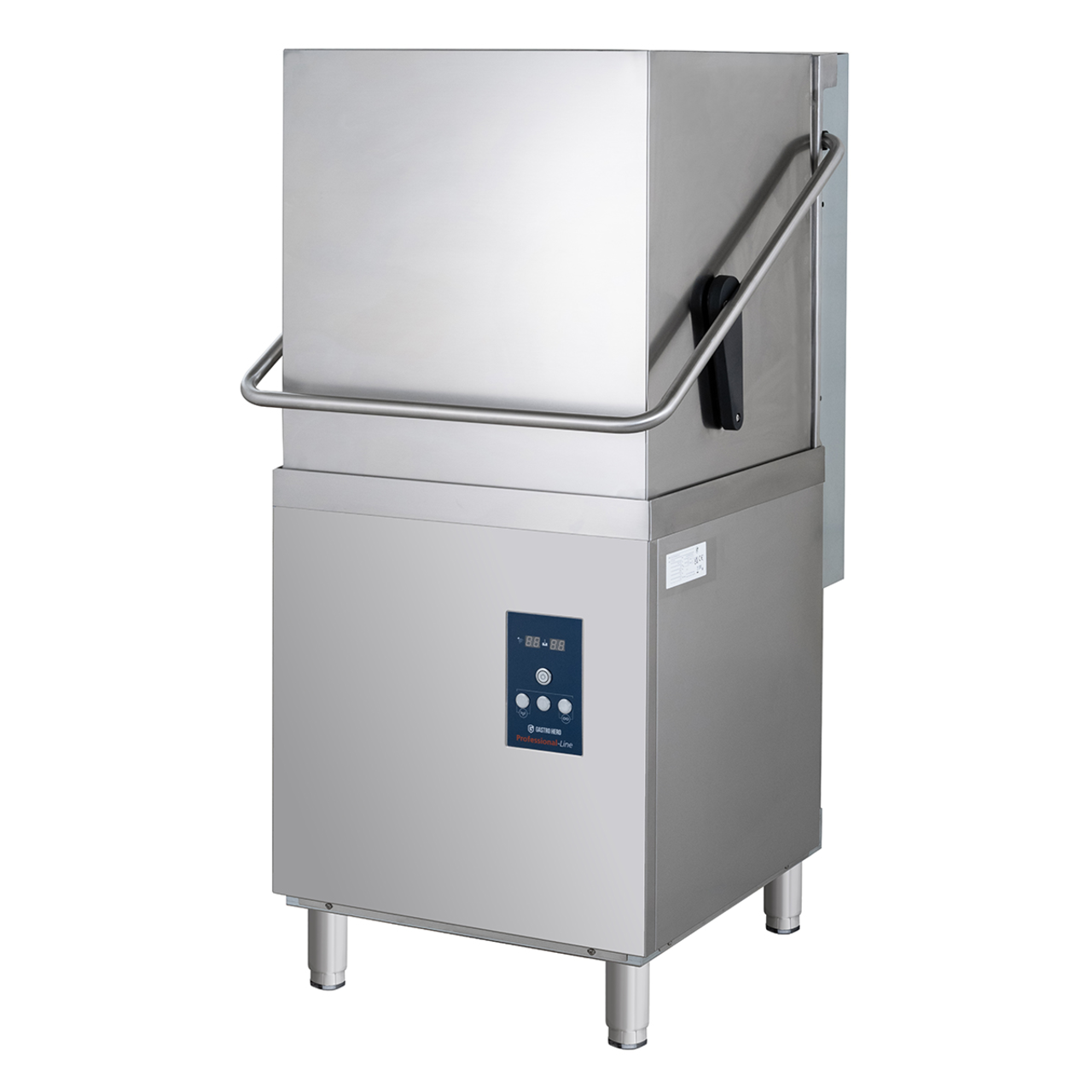 Lave-vaisselle à capot PROFI Digital 54 SLE 50x50 cm (dimensions du panier), avec doseur de détergent et de produit de rinçage, avec pompe de vidange & adoucisseur, Fabriqué en Europe, 400 Volt