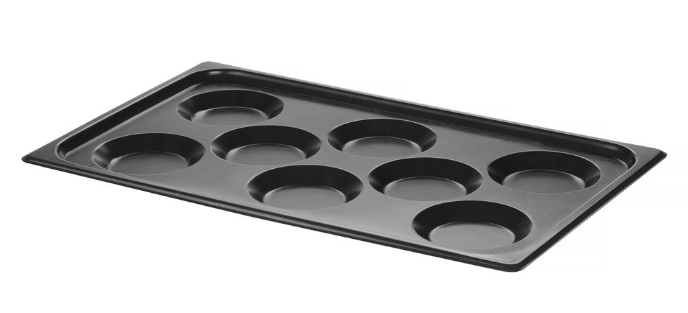 Bakplaat voor eieren - met anti-aanbak coating CONVECTOMAT EGGPLATE - GN 1/1 - Zwart - 530x325x(H)26mm