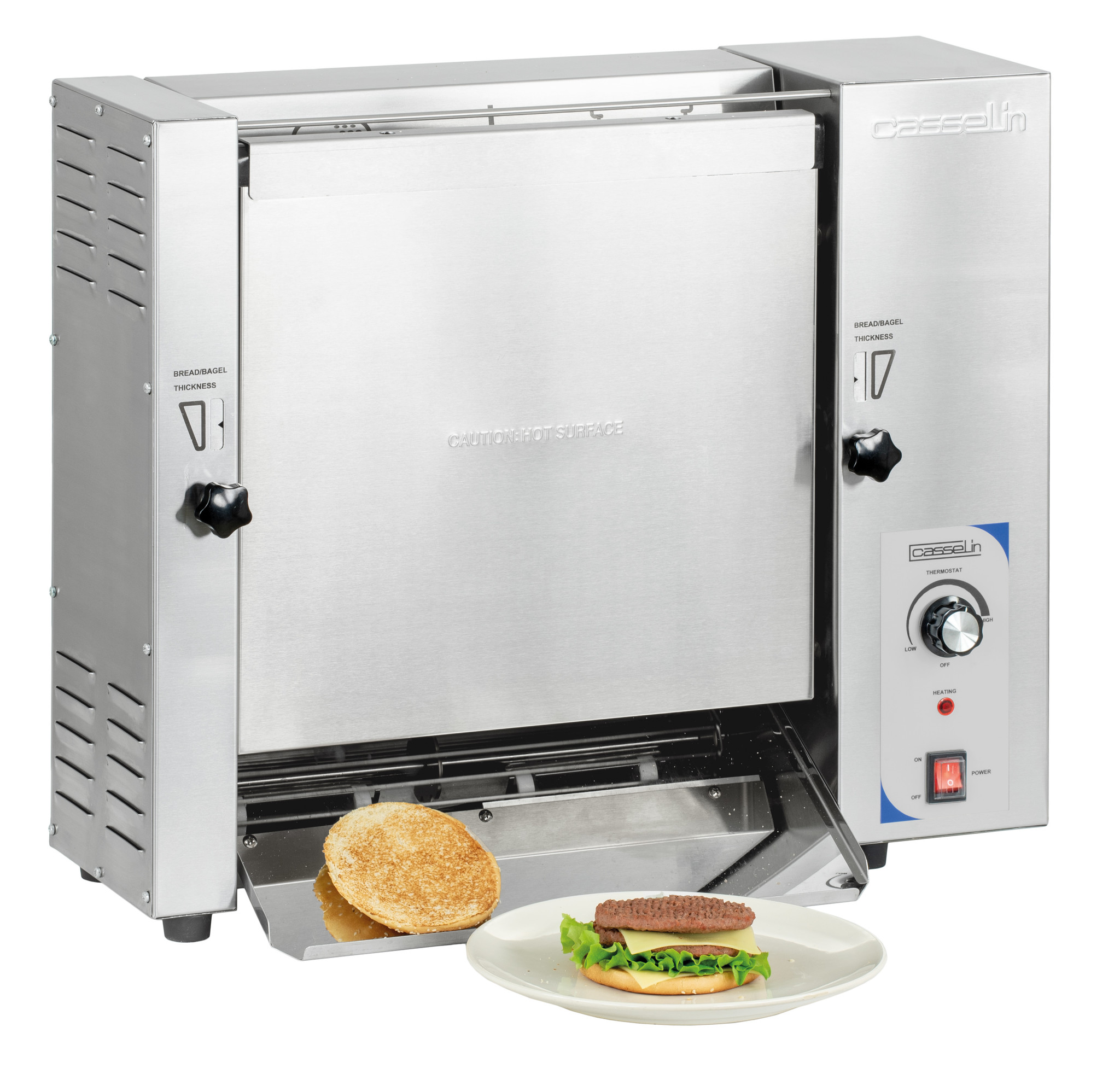 Vertikaltoaster 600 | 1200 Toast pro Stunde | 650X320X(H)570mm