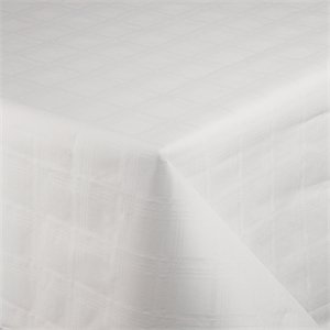 Papieren Tafelkleed op Rol - met Coating - Wit Damast - 1,2 x 50m
