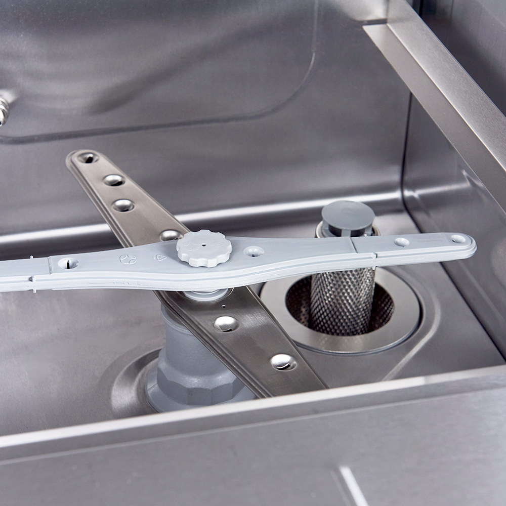 Lave-verres ECO 35x35 cm, avec doseur de détergent et de liquide de rinçage, avec pompe de vidange, fabriqué en Europe, 230 V
