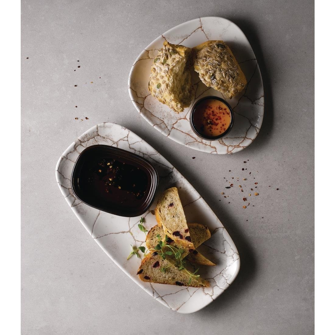 Churchill Studio Prints Kintsugi Achatgraue Lotusteller, 254 mm, (12 Stück)