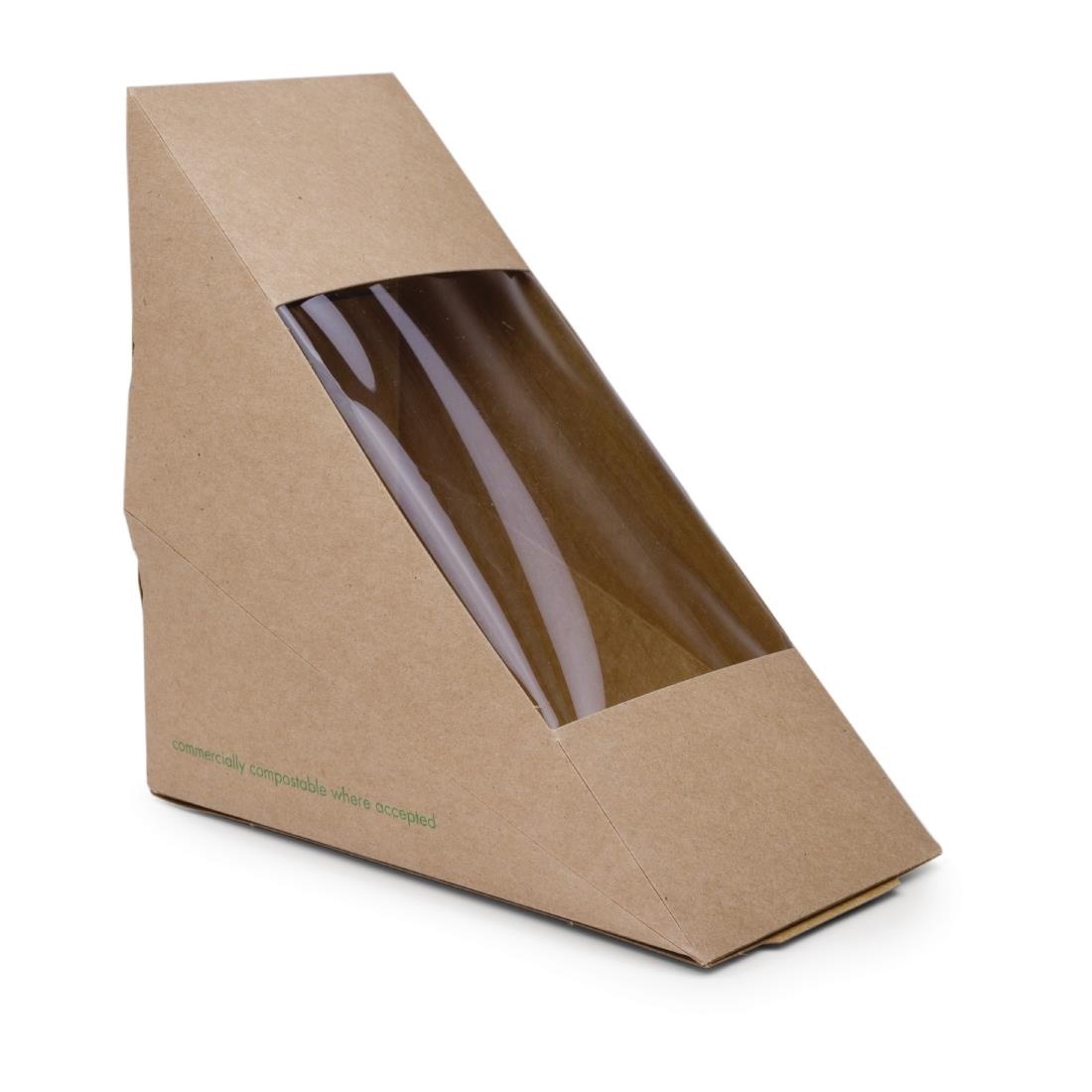 Kompostierbare Pappboxen für Sandwichecken | 500 Stück