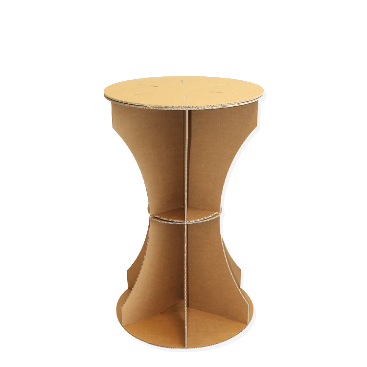 Table debout durable | Kit de construction en carton | 640x640x (H) 970mm