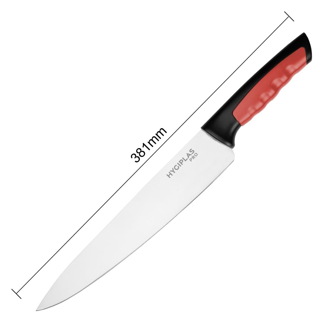 Couteau de cuisine Hygiplas Pro rouge 25cm