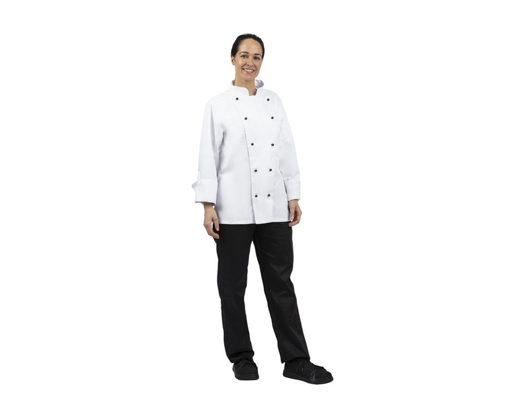 Veste Chef à Manches Longues - Blanche - Whites Chicago - Disponibles En 6 Tailles