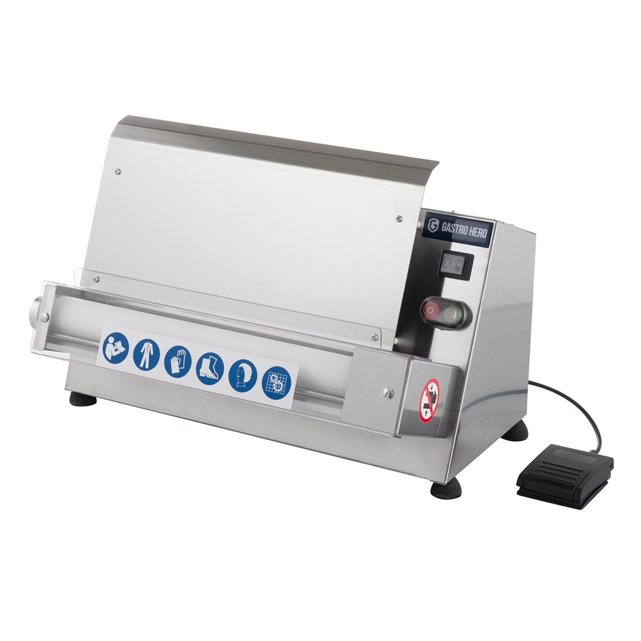 Deeguitrolmachine PROFI 42 N met voetpedaal voor deegstukken tot 40 cm