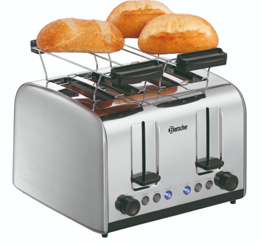 Toaster TSBR40 | 4 Gleuven | 1,4 kW | 310x270x(H)200mm