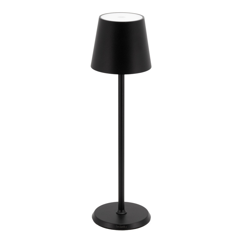 Tischlampe Feline schwarz - LED und magnetisches Ladekabel