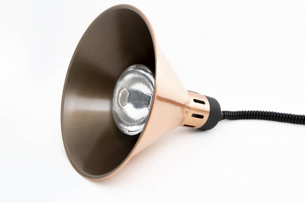 Warmhoudlamp Brons | Verstelbaar Snoer | Ø275x(H)600/1800mm