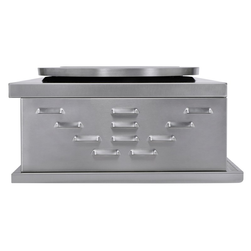 Crêpière gaz carrée professionnelle à usage intensif - Version double - Diamètre 40 cm - CR2CG40