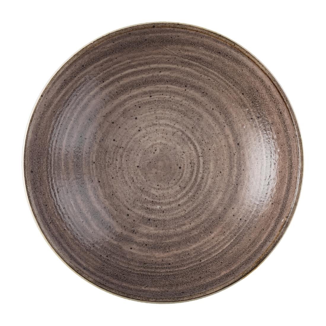 Churchill Stonecast Raw Coupe Schalen Braun 184mm (12 Stück)