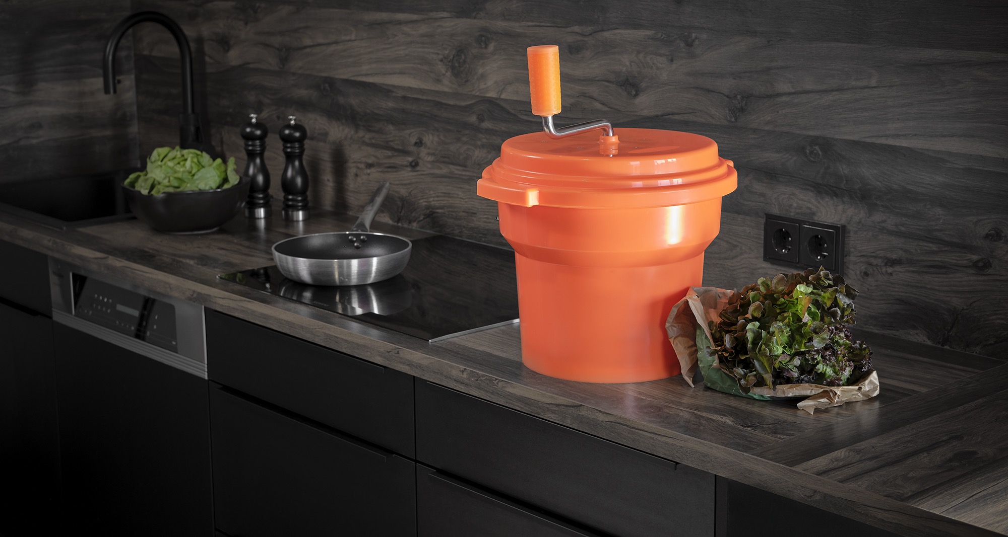 Saladespinner, Ø 36 cm, 16,5 liter, polypropyleen