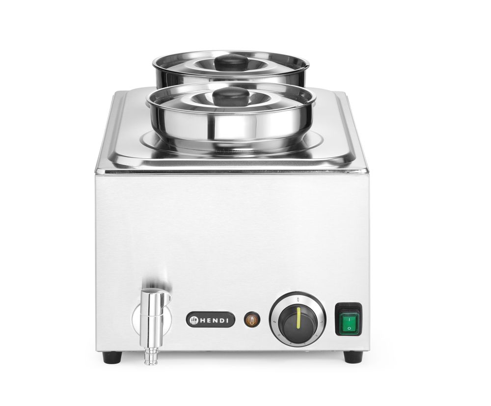 Set: Bain-marie Ranger + 2x bak 4L met deksel - 8L - 220-240V/1000W - 604x332x(H)315mm