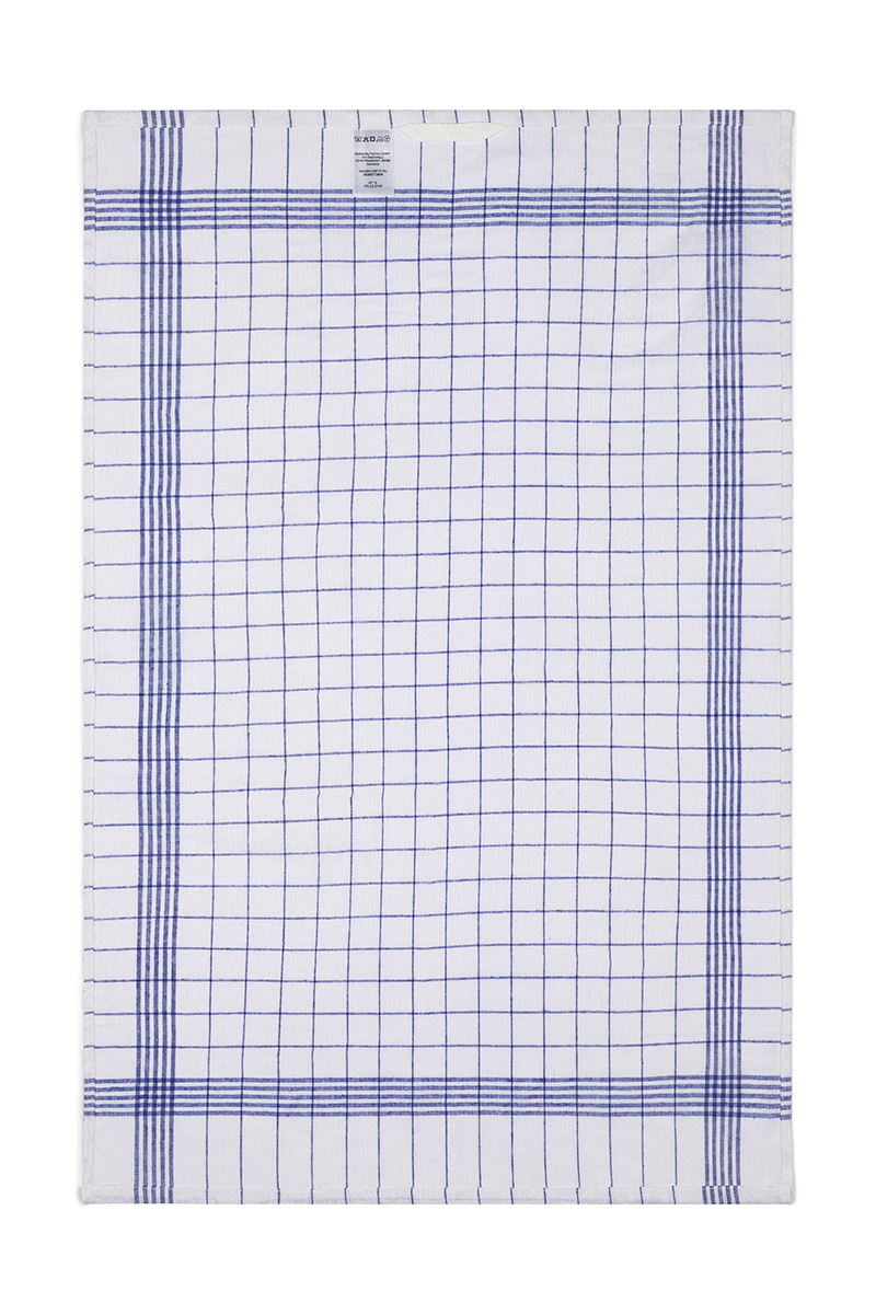 Geschirrtuch, 10 Stück / Pack - Blau - Pack